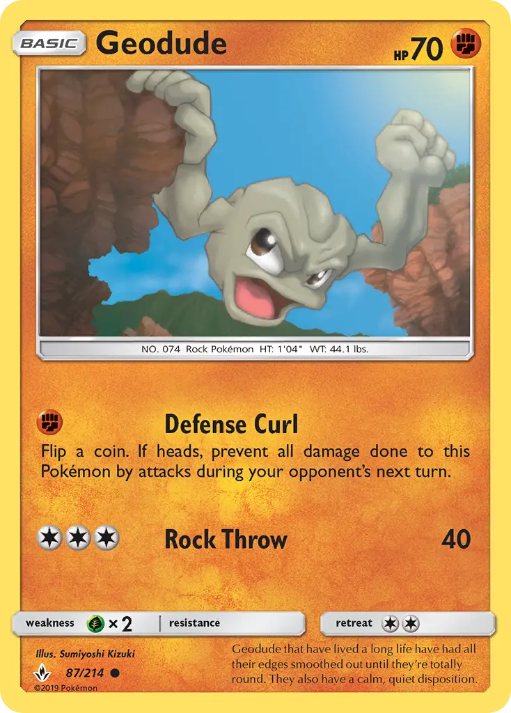 Card image of Geodude