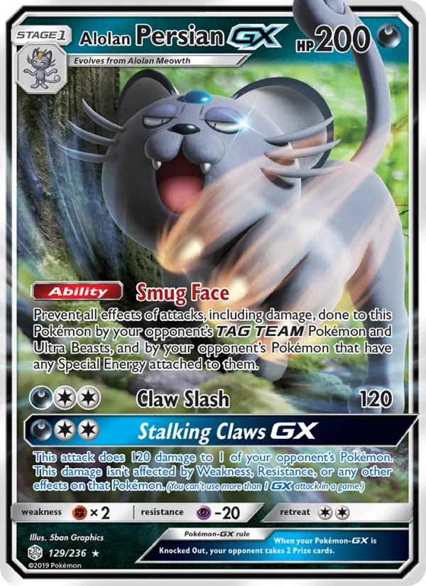 Card image of Alolan Persian GX