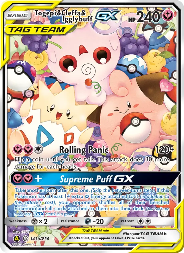 Card image of Togepi & Cleffa & Igglybuff GX