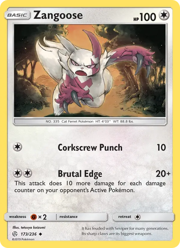 Card image of Zangoose