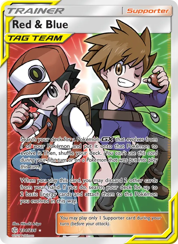 Card image of Red & Blue