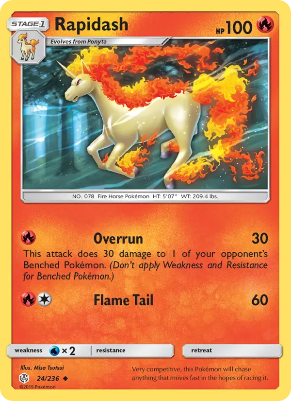 Card image of Rapidash