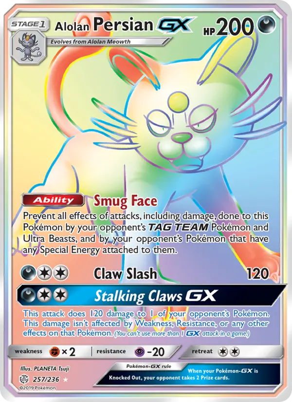 Card image of Alolan Persian GX