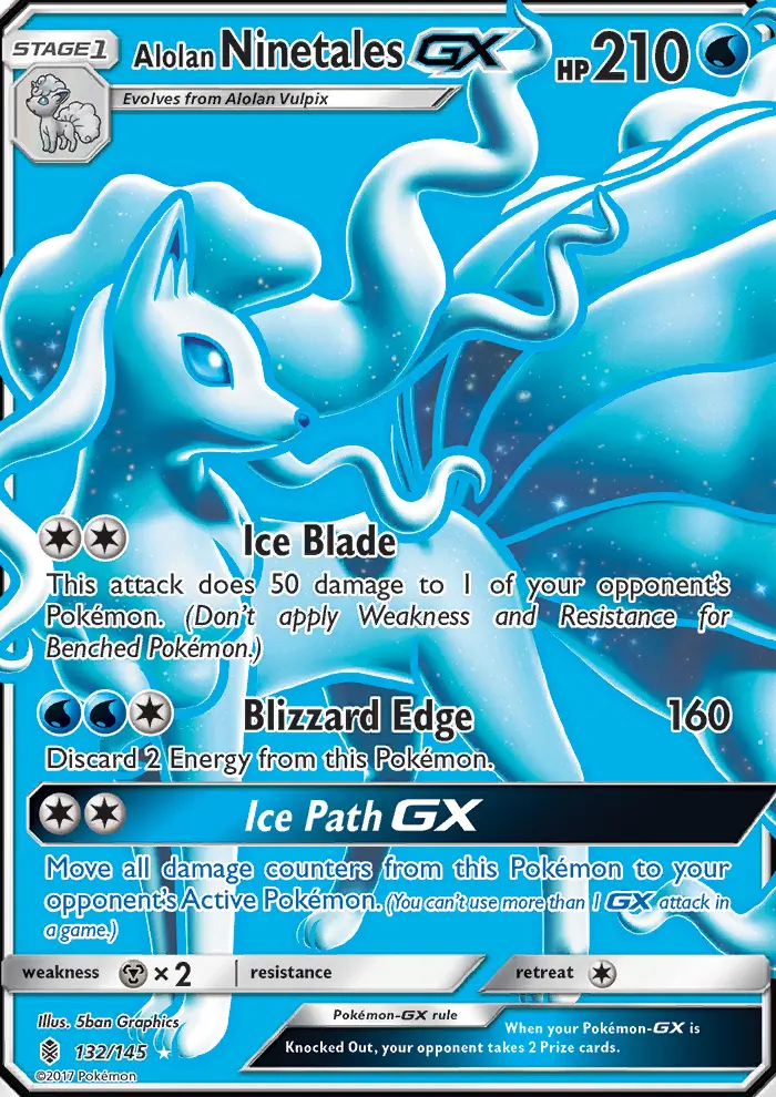 Card image of Alolan Ninetales GX