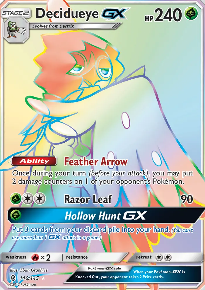 Card image of Decidueye GX