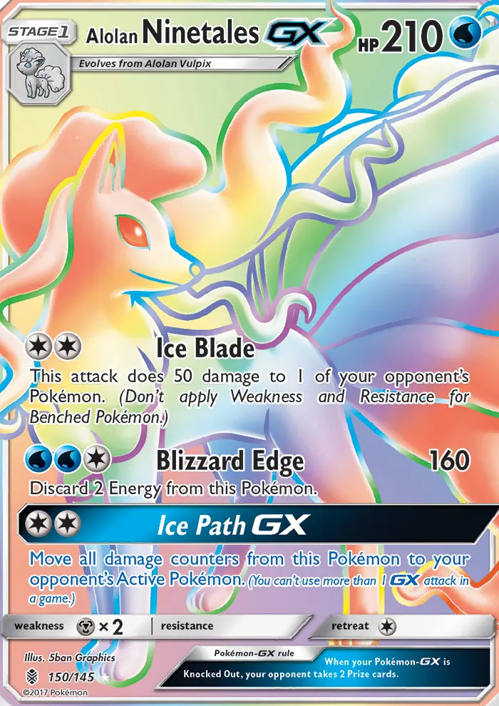 Card image of Alolan Ninetales GX