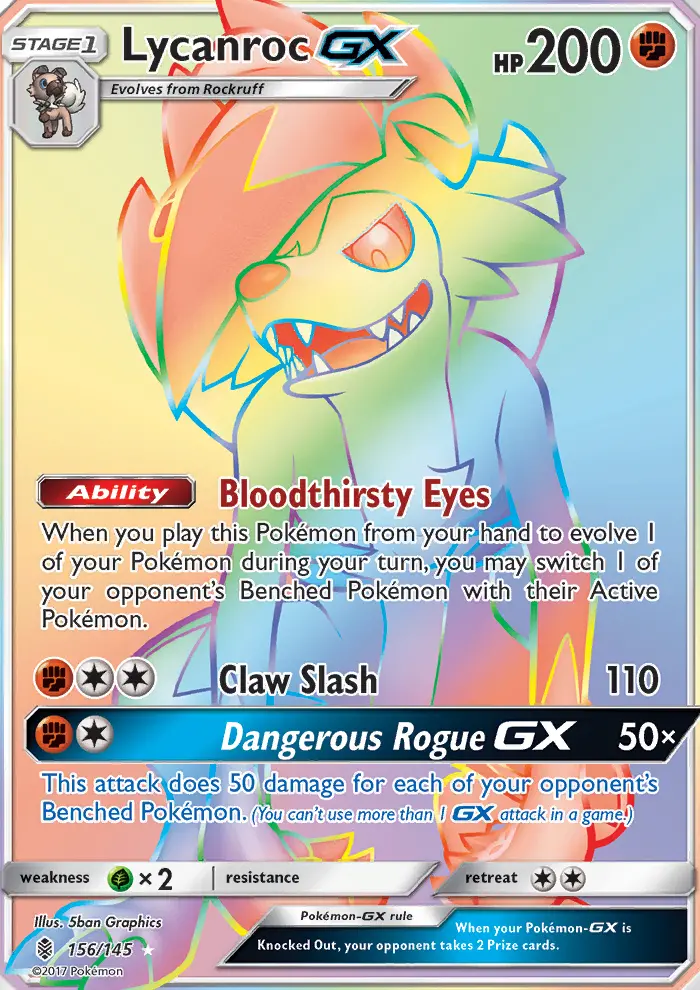 Card image of Lycanroc GX