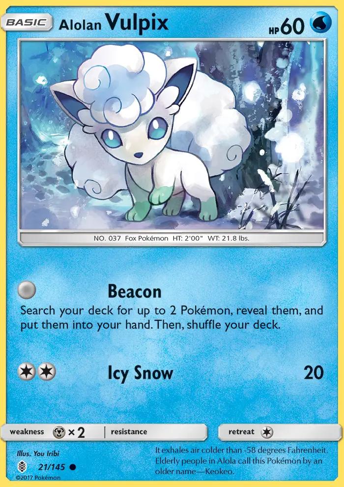 Card image of Alolan Vulpix
