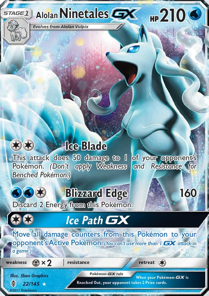 Card image of Alolan Ninetales GX