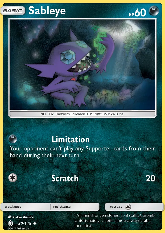 Card image of Sableye