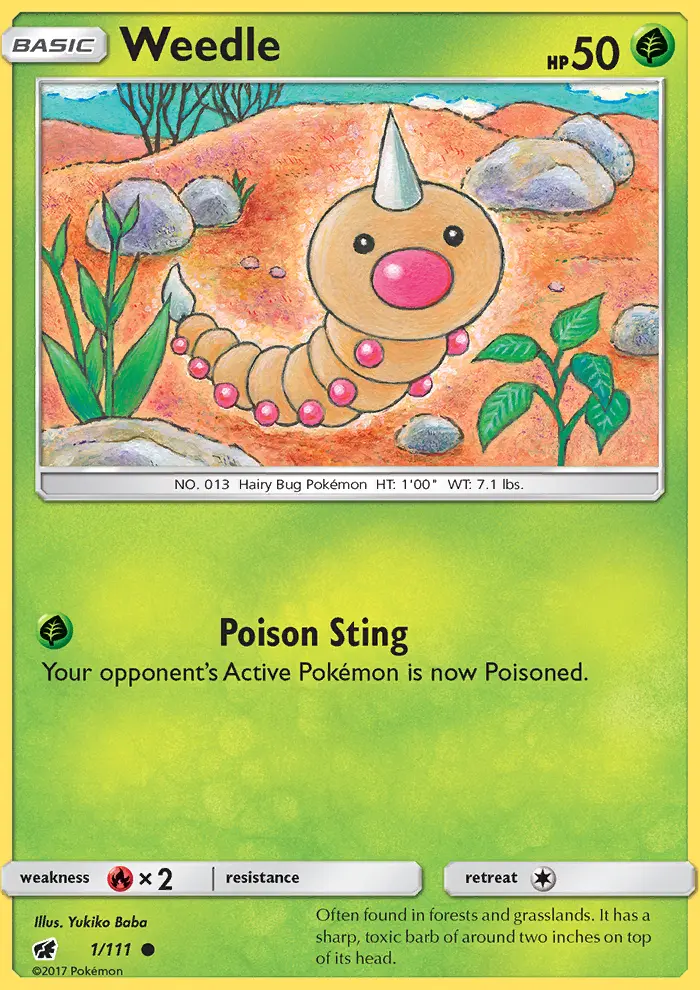 Card image of Weedle