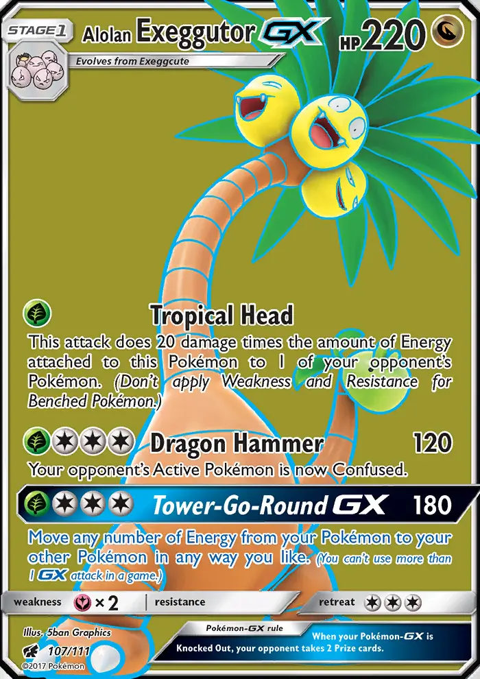 Card image of Alolan Exeggutor GX