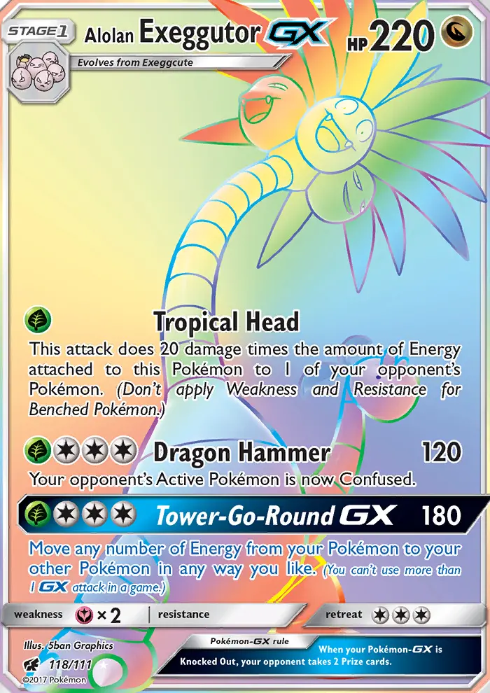 Card image of Alolan Exeggutor GX
