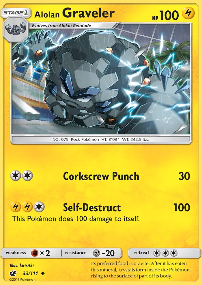 Card image of Alolan Graveler
