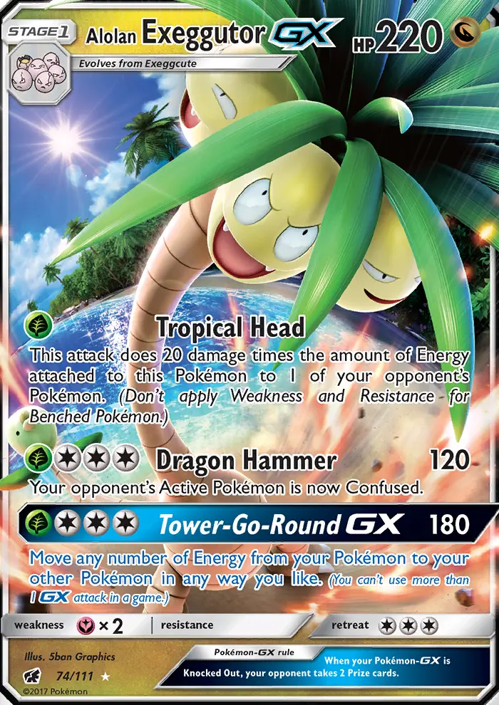 Card image of Alolan Exeggutor GX