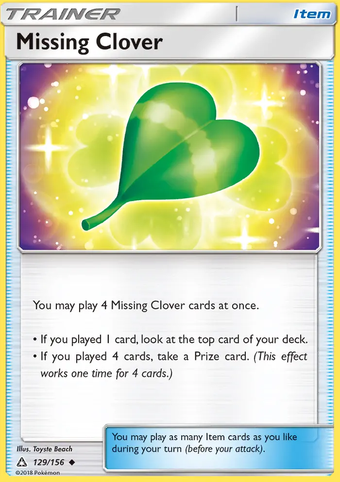 Card image of Missing Clover