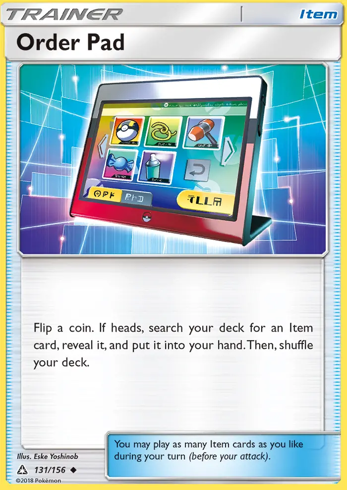 Card image of Order Pad