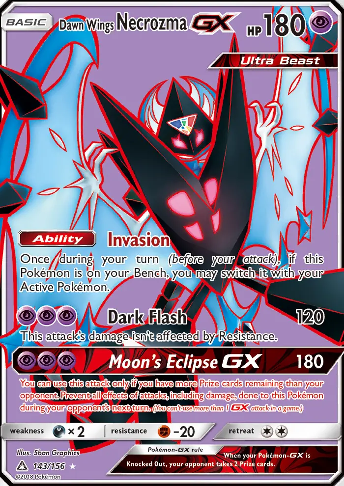 Card image of Dawn Wings Necrozma GX