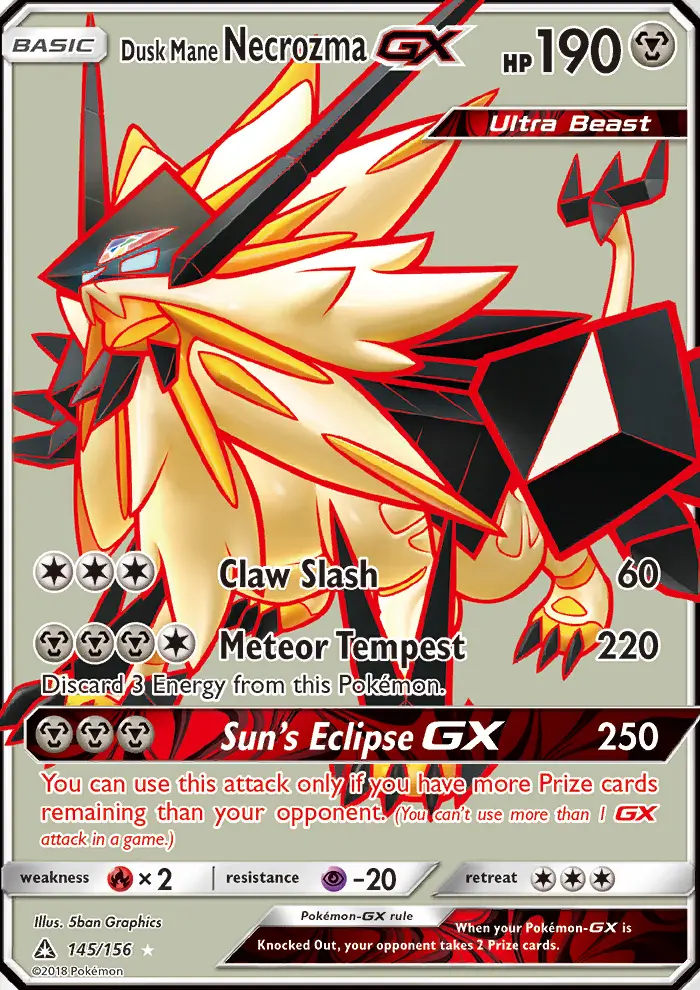 Card image of Dusk Mane Necrozma GX