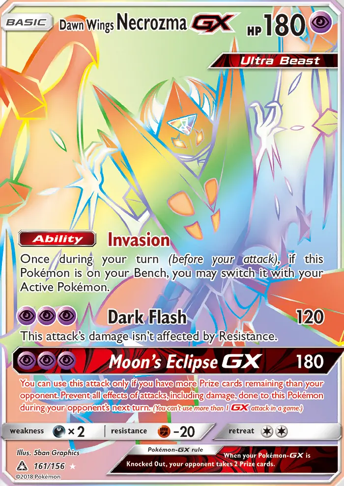 Card image of Dawn Wings Necrozma GX