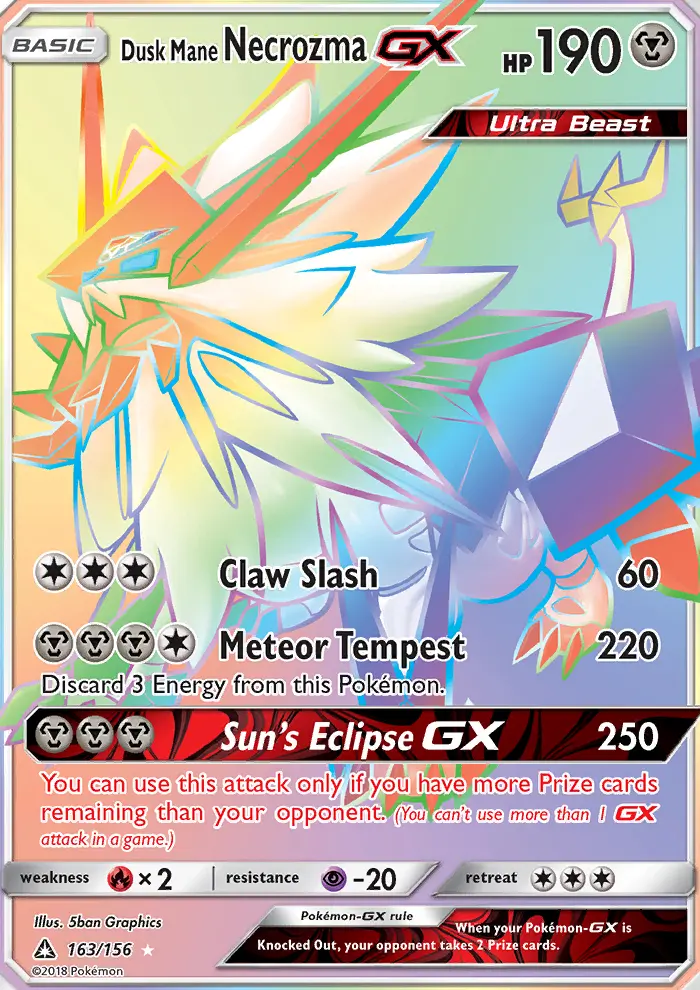 Card image of Dusk Mane Necrozma GX
