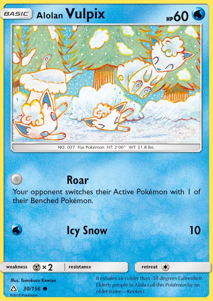 Card image of Alolan Vulpix