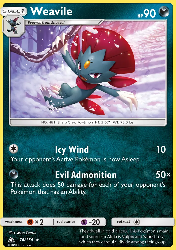 Card image of Weavile