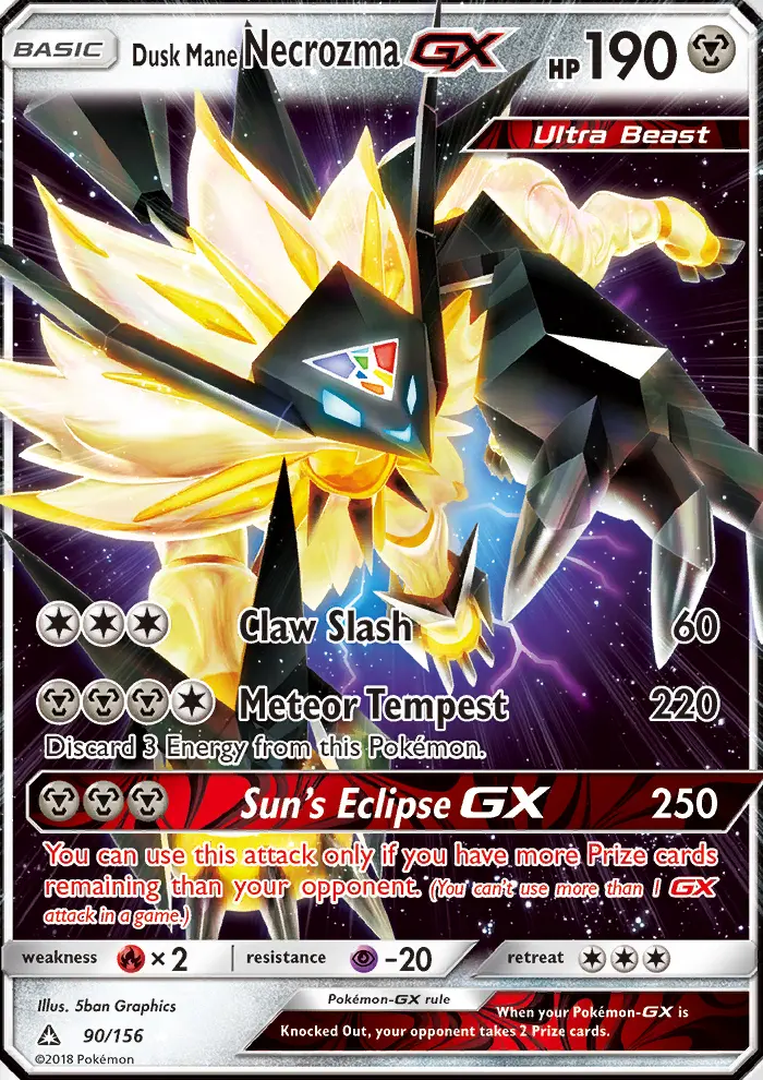 Card image of Dusk Mane Necrozma GX