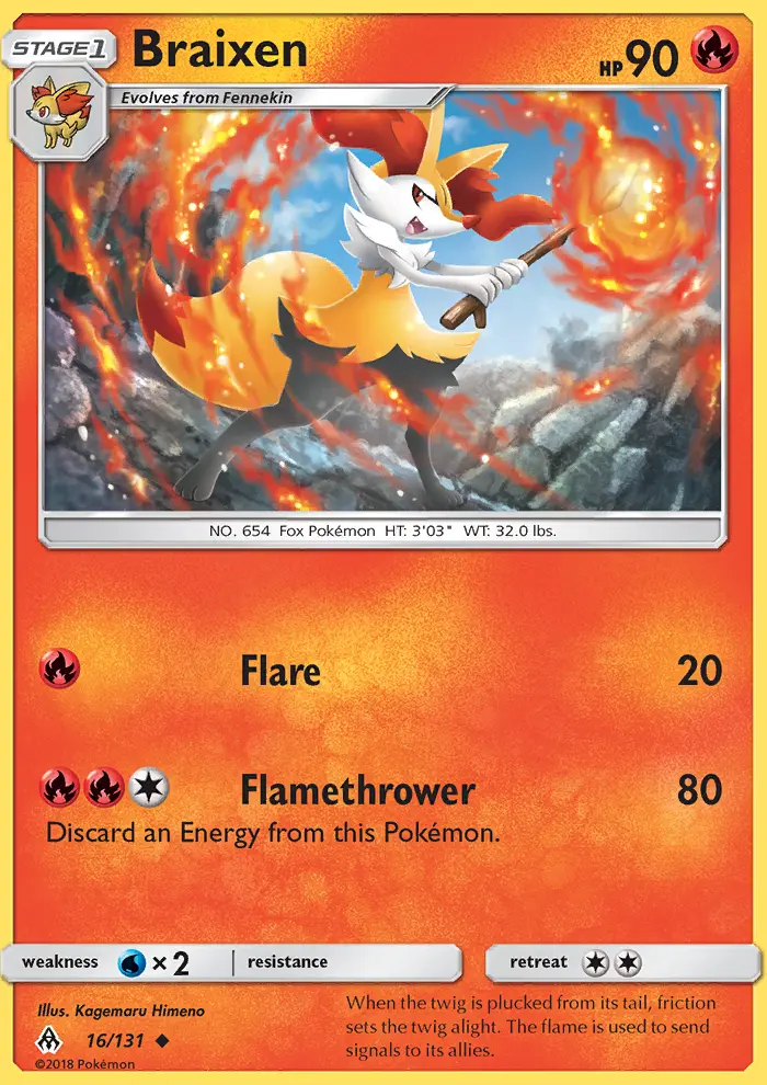 Card image of Braixen