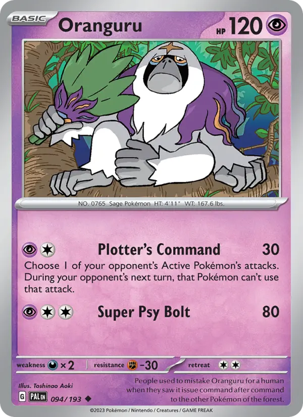 Card image of Oranguru