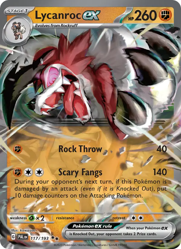 Card image of Lycanroc ex