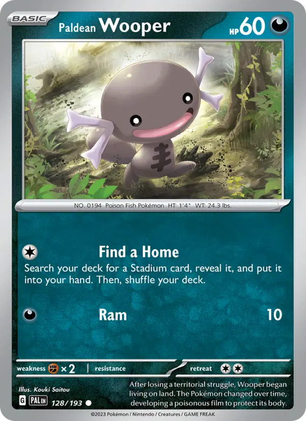 Card image of Paldean Wooper