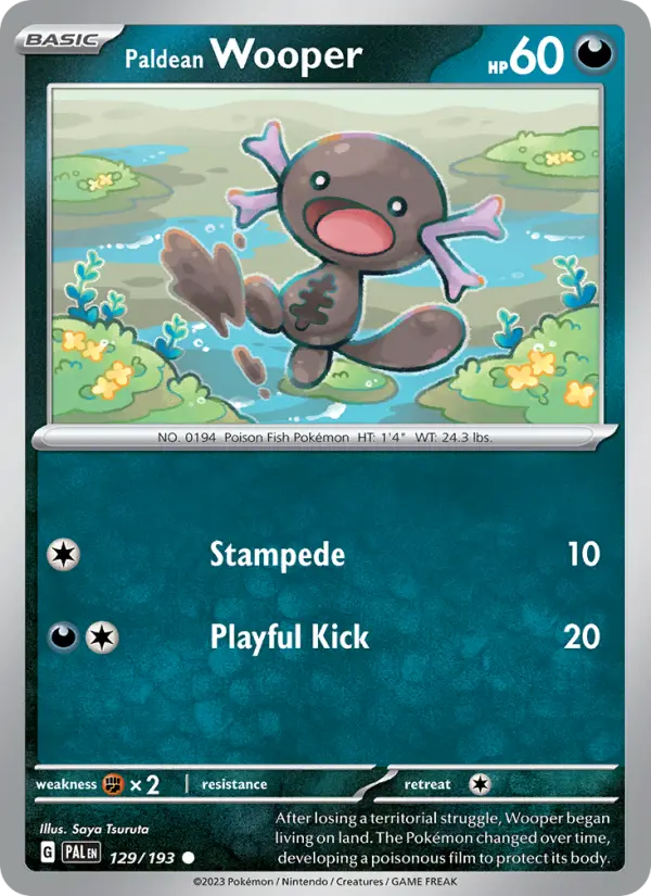 Card image of Paldean Wooper