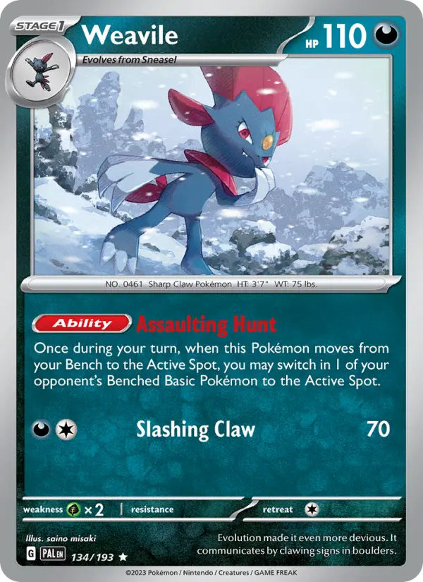 Card image of Weavile