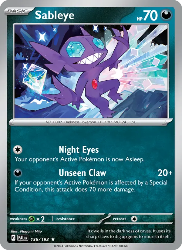Card image of Sableye