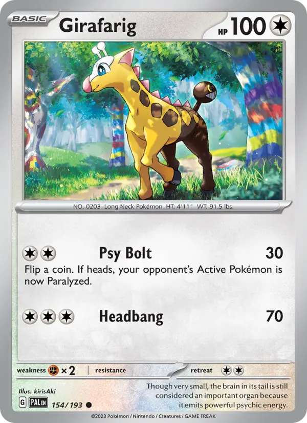 Card image of Girafarig