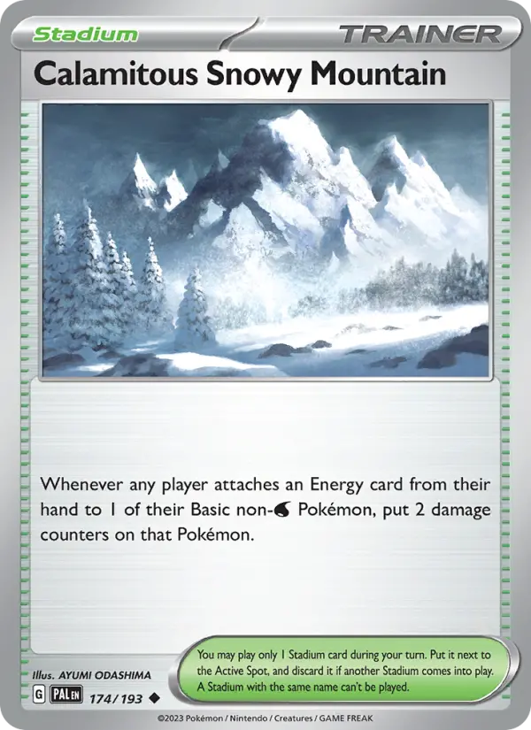 Card image of Calamitous Snowy Mountain