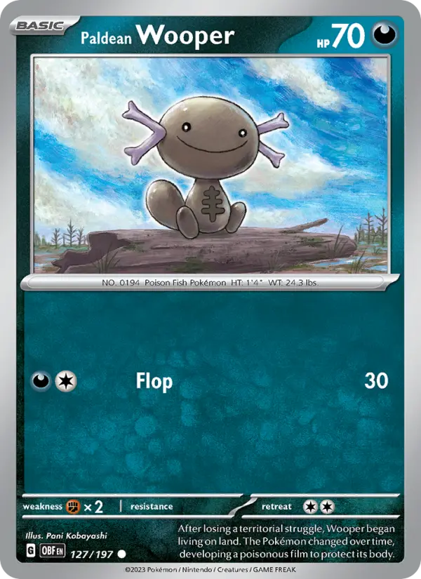 Card image of Paldean Wooper