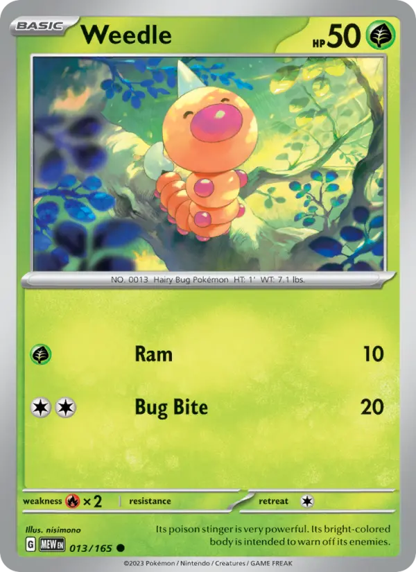 Card image of Weedle