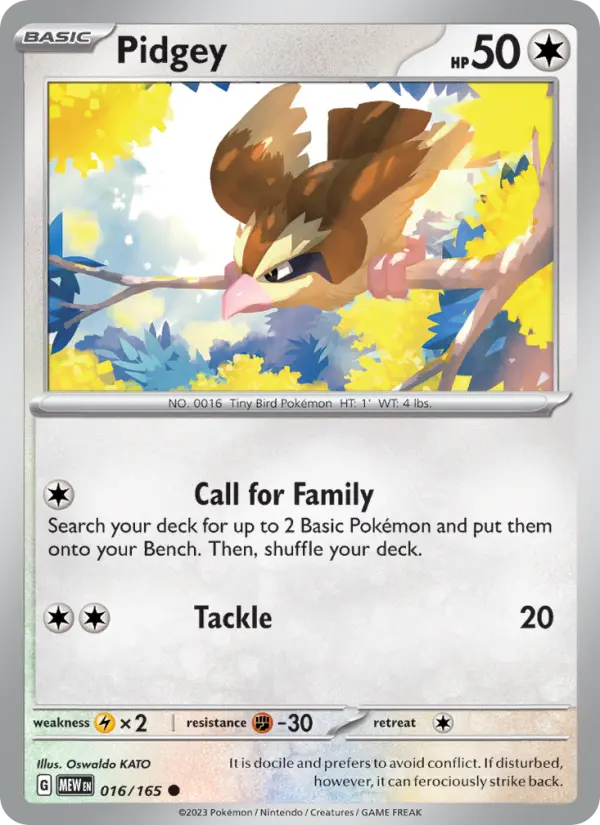 Card image of Pidgey