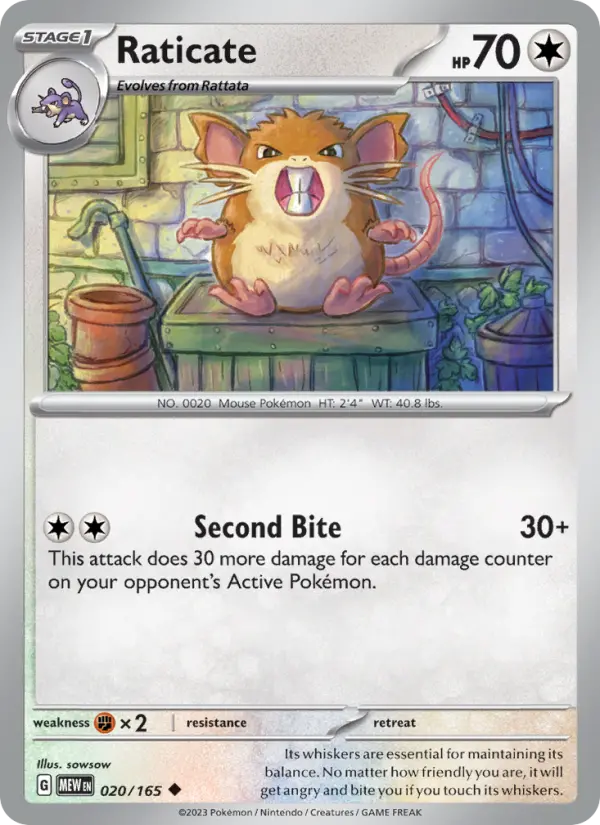 Card image of Raticate