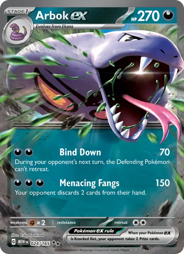 Card image of Arbok ex