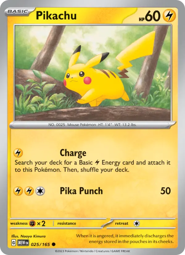Card image of Pikachu