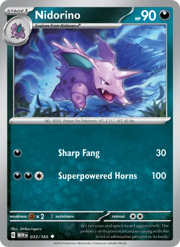 Card image of Nidorino