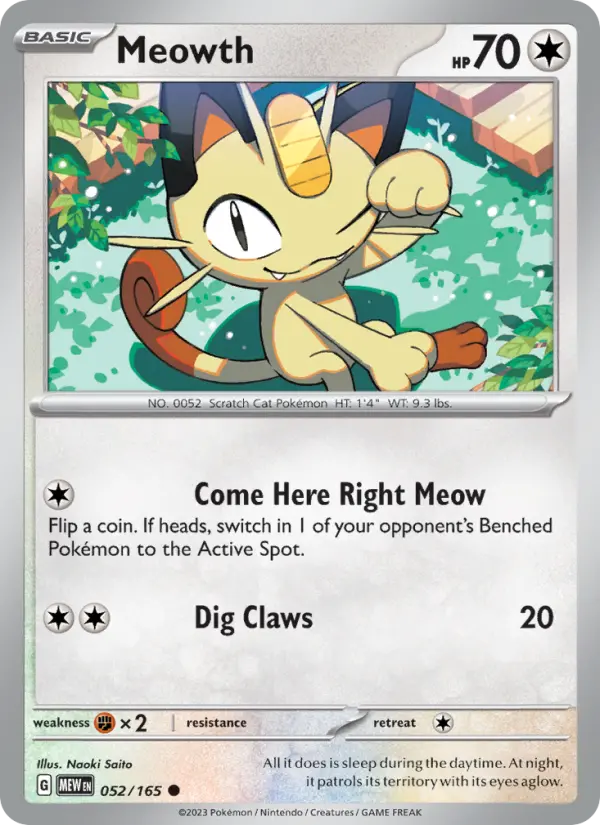 Card image of Meowth
