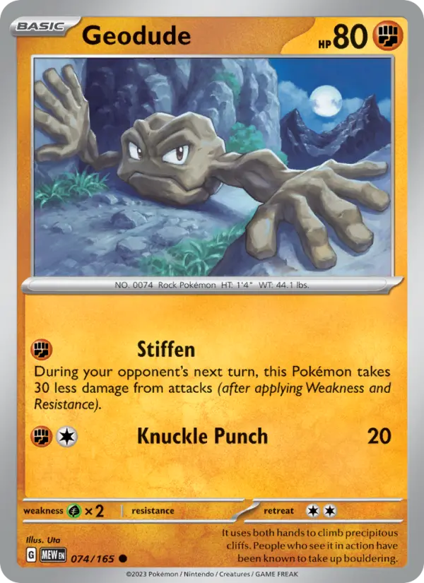 Card image of Geodude