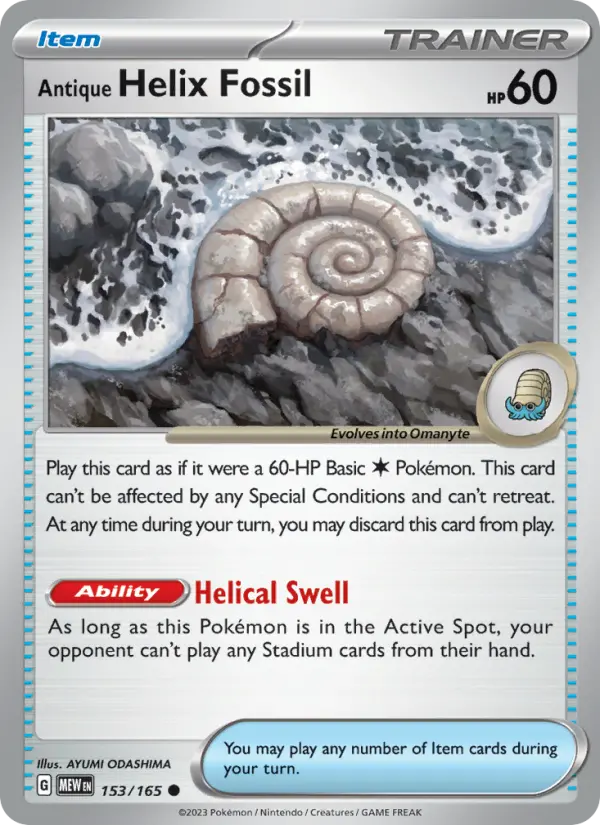 Card image of Antique Helix Fossil