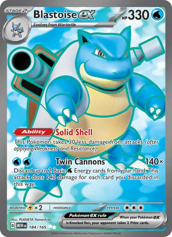 Card image of Blastoise ex
