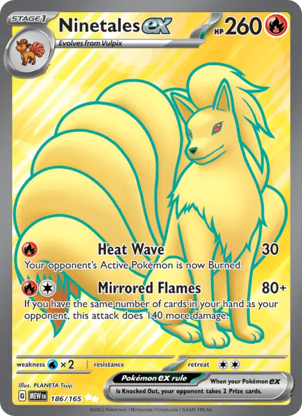 Card image of Ninetales ex