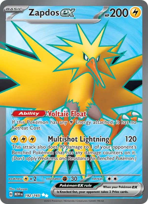 Card image of Zapdos ex
